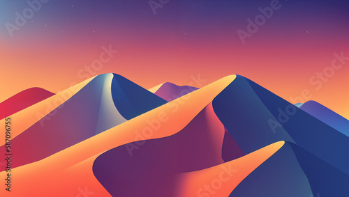 amazing colorful fantasy landscape_6  generative AI