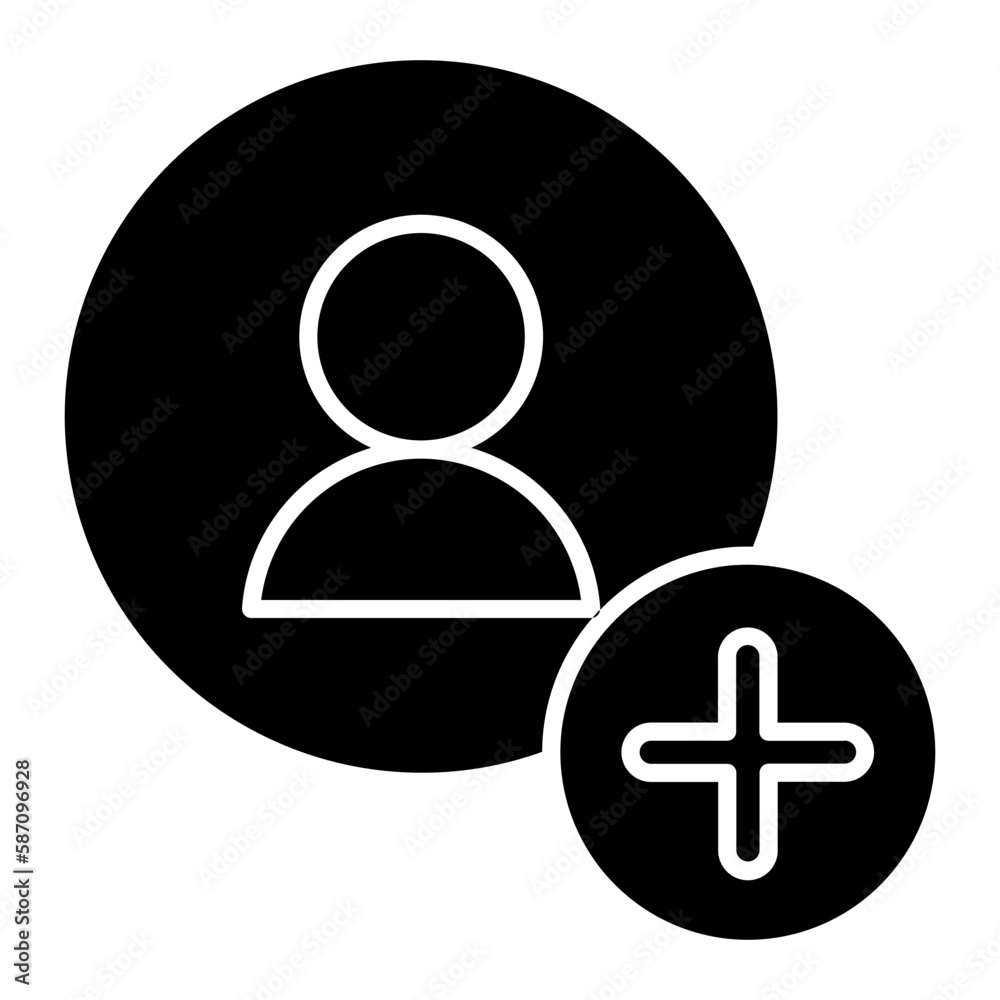 Add friend Glyph icon Add friend Glyph icon
