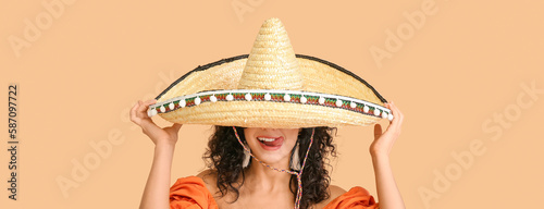 Beautiful Mexican woman in ...