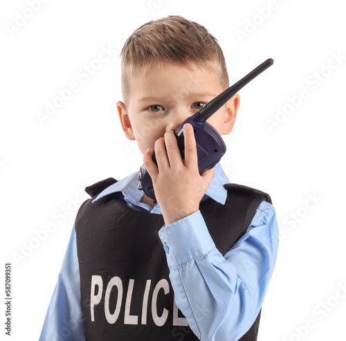 Funny little police officer...