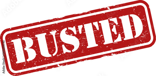 Busted grunge rubber stamp