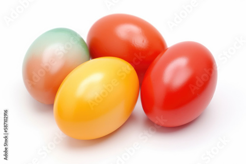 Get Egg-cited with Our Tomato-colored Easter Eggs! © Kateryna