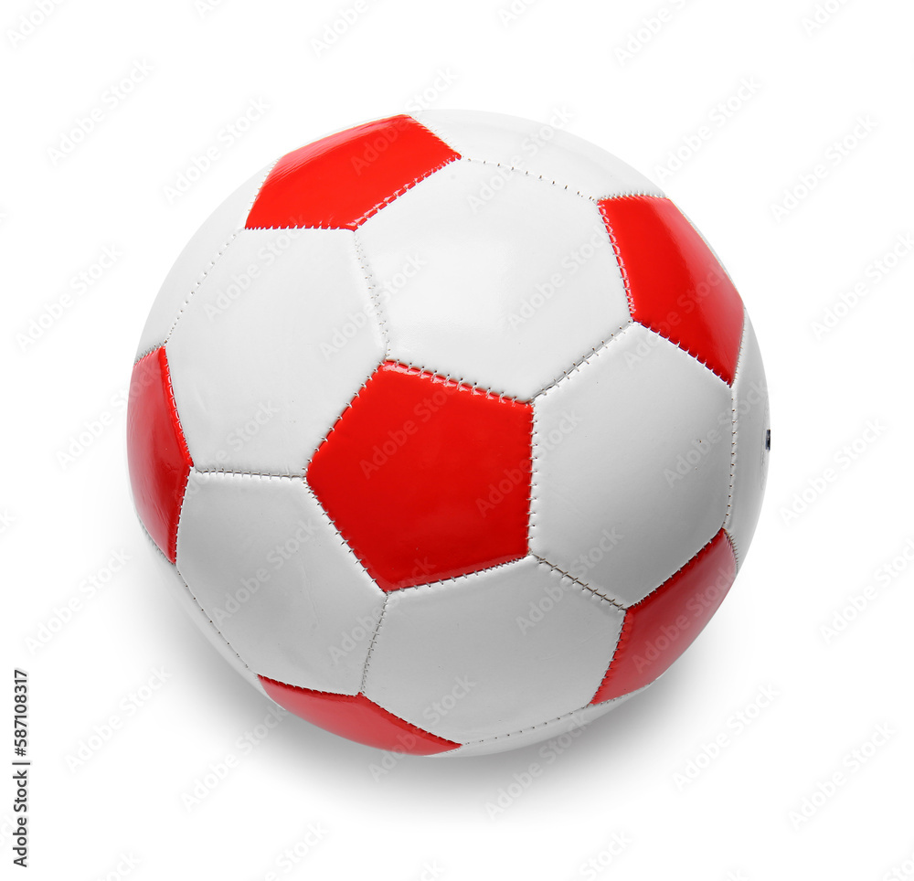Obraz premium Soccer ball on white background