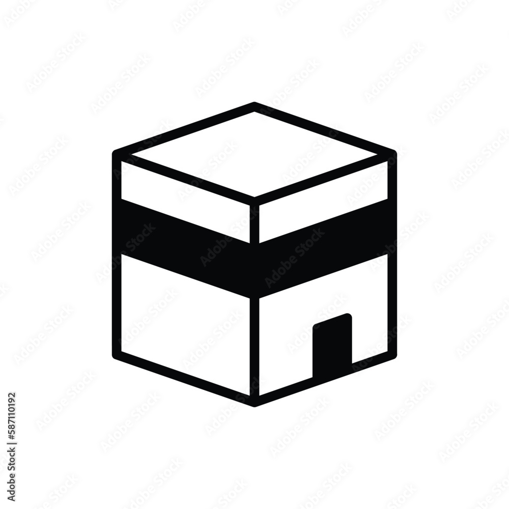 Kaaba icon. Suitable for Web Page, Mobile App, UI, UX and GUI design. Kaaba icon. Suitable for Web Page, Mobile App, UI, UX and GUI design.