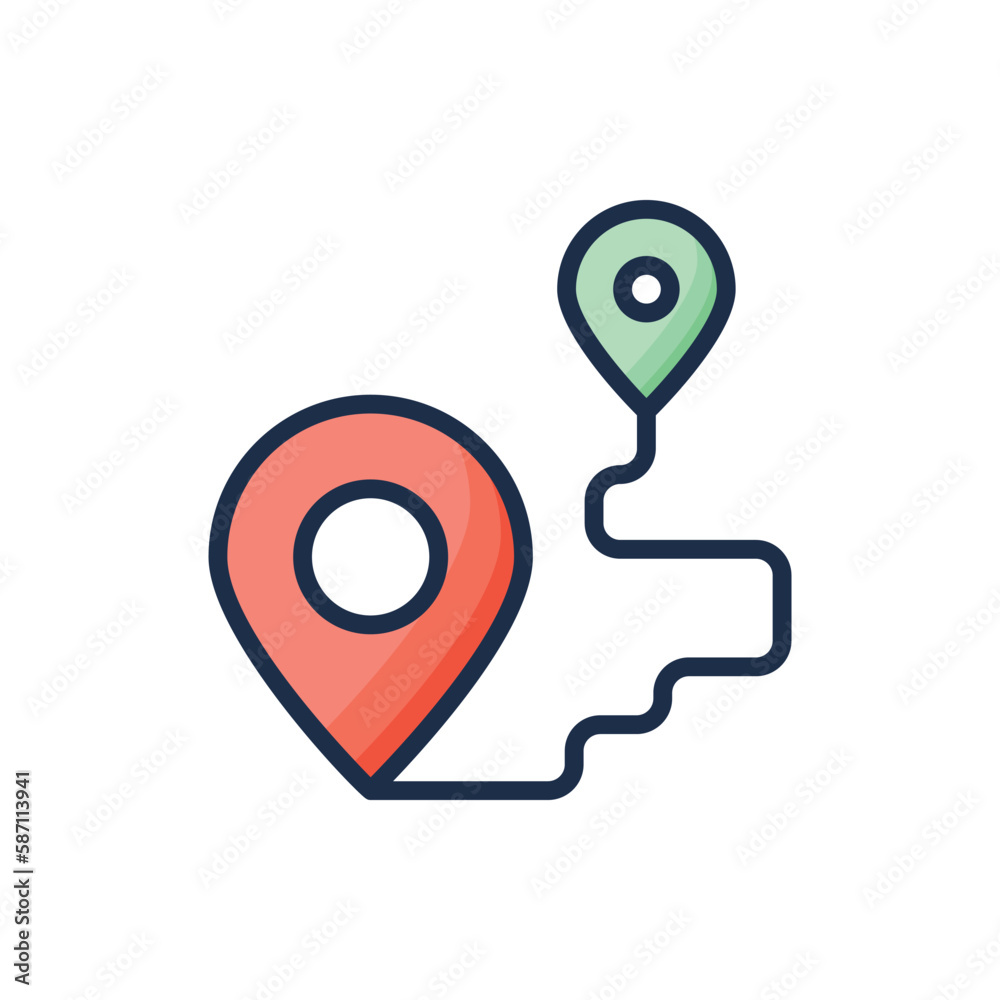 Route�icon. Suitable for Web Page, Mobile App, UI, UX and GUI design. Route�icon. Suitable for Web Page, Mobile App, UI, UX and GUI design.