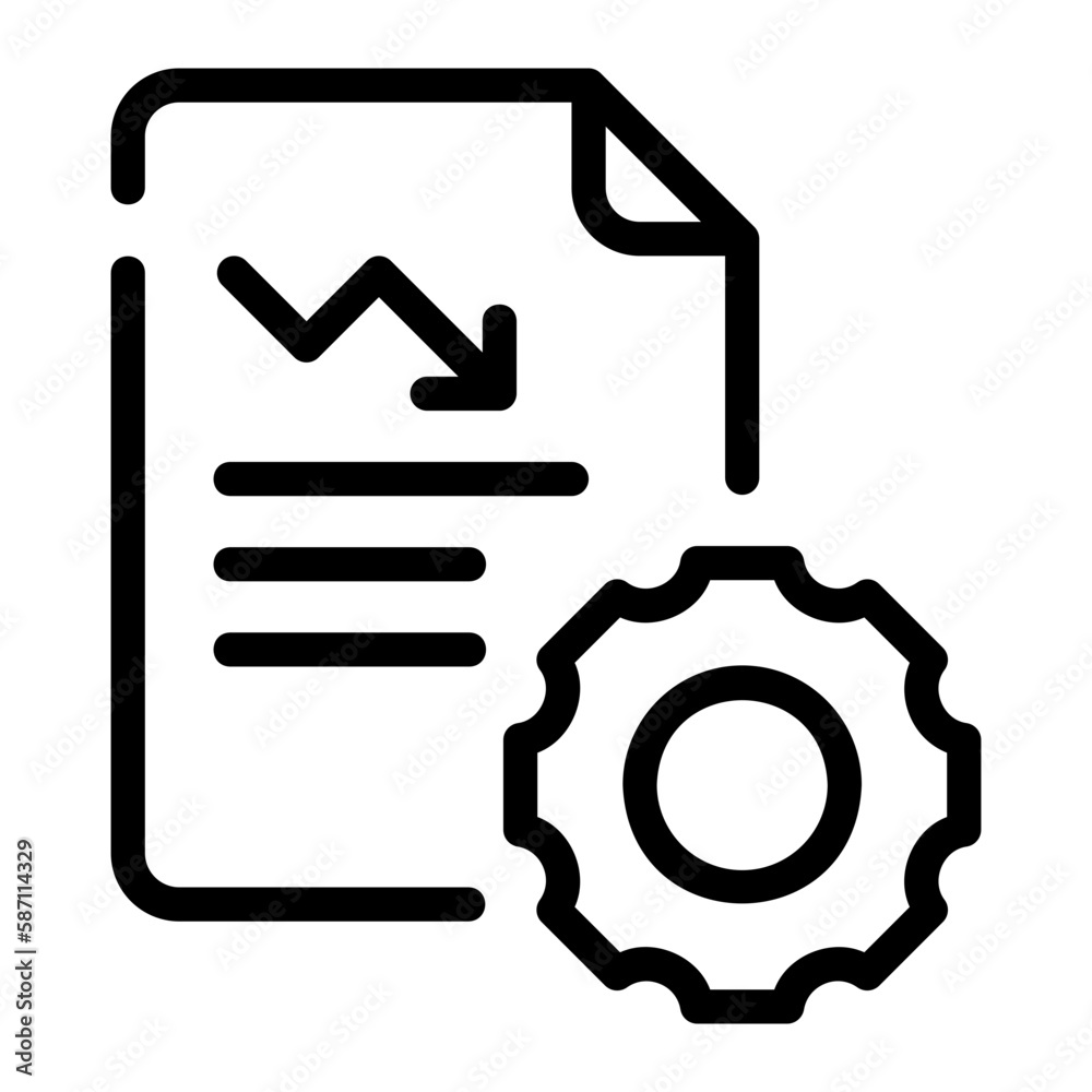 loss line icon loss line icon