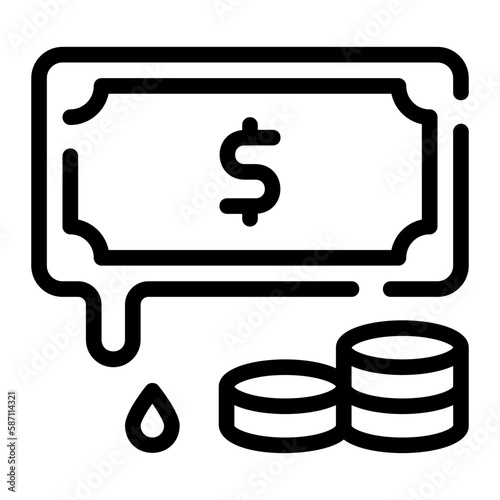 depreciation line icon
