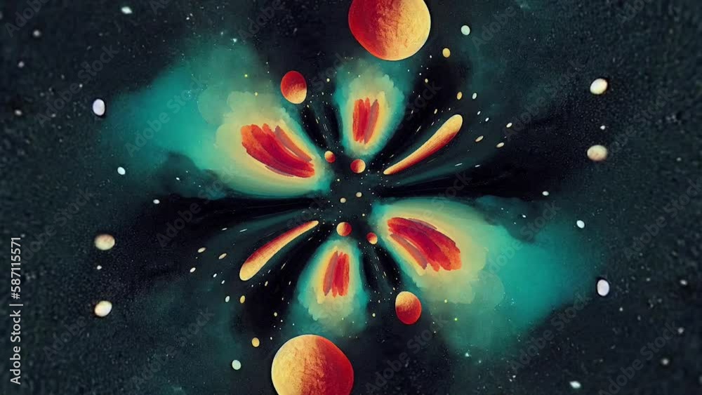 Paper Moon kaleidescope trippy vj seamless looping animations, weird surreal dreamscape abstracts for music visualizers, acid flashback montages, strange and glitchy effects that hypnotize and inspire