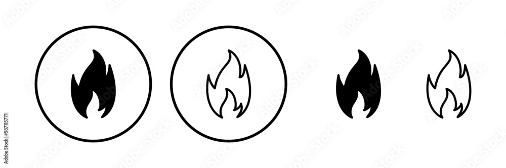 Fire icon vector. fire flame icon Fire icon vector. fire flame icon