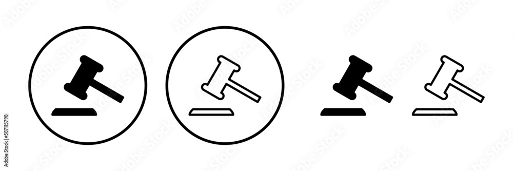 Gavel icon vector. judge gavel icon. auction hammer Gavel icon vector. judge gavel icon. auction hammer