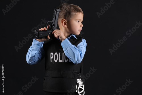 Cute little police officer ...