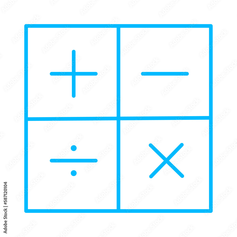 calculator finance icon with blue outline style. finance, world, business, icon, money, symbol, global. Vector illustration calculator finance icon with blue outline style. finance, world, business, icon, money, symbol, global. Vector illustration