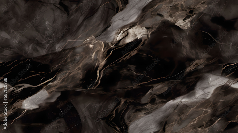 Seamless marble texture background. Minimalistic abstract wallpaper. Horizontal elegant dark marble background. Generative AI Seamless marble texture background. Minimalistic abstract wallpaper. Horizontal elegant dark marble background. Generative AI