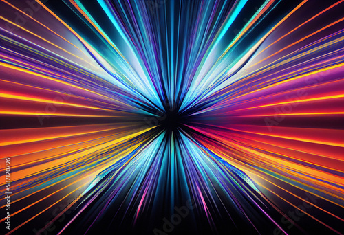 Abstract Spectrum Vortex Background - Generative Ai