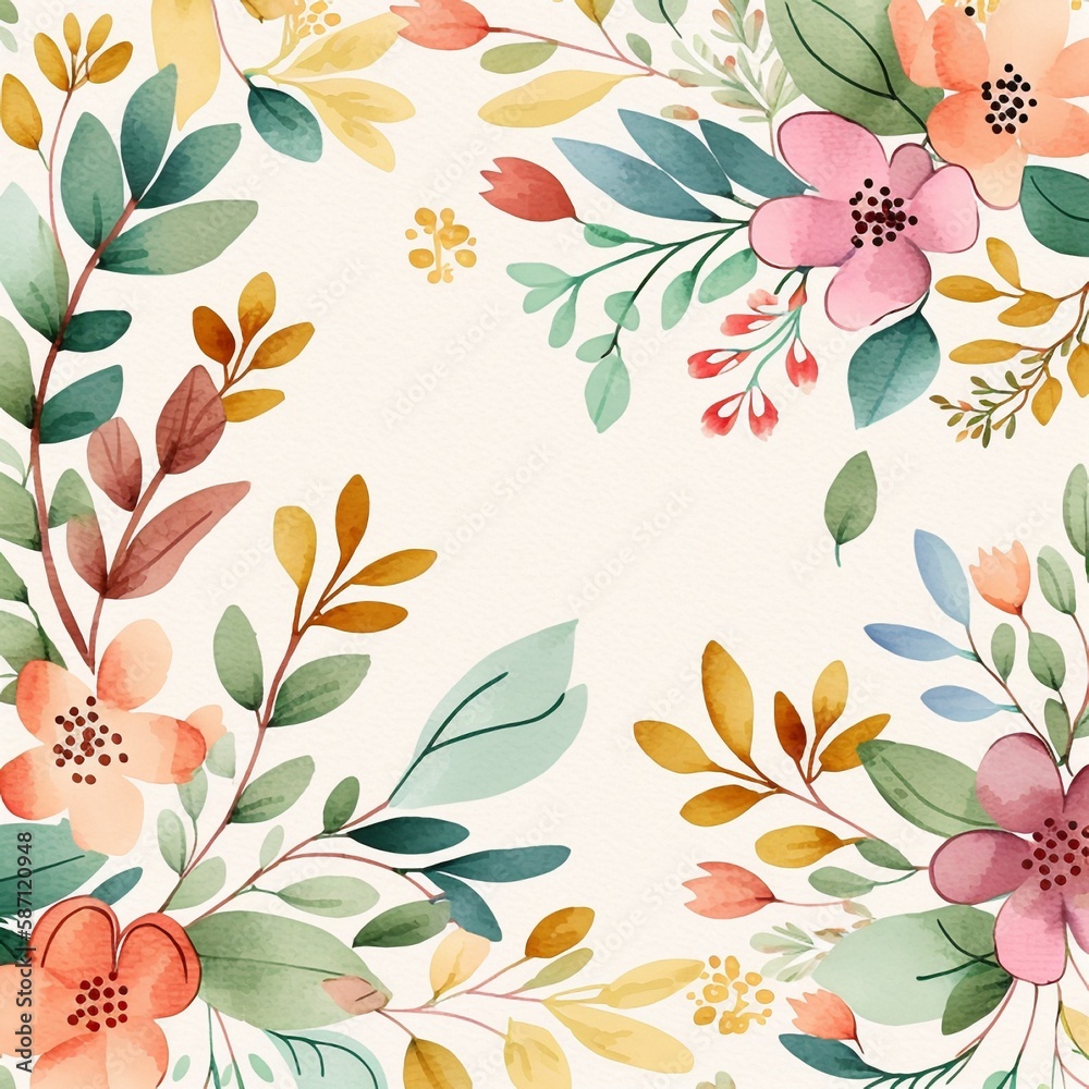 _little_floral_background generated ai