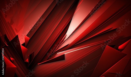 Wallpaper Mural wavy red abstract background. generative AI Torontodigital.ca