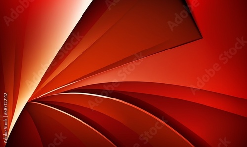 wavy red abstract background. generative AI