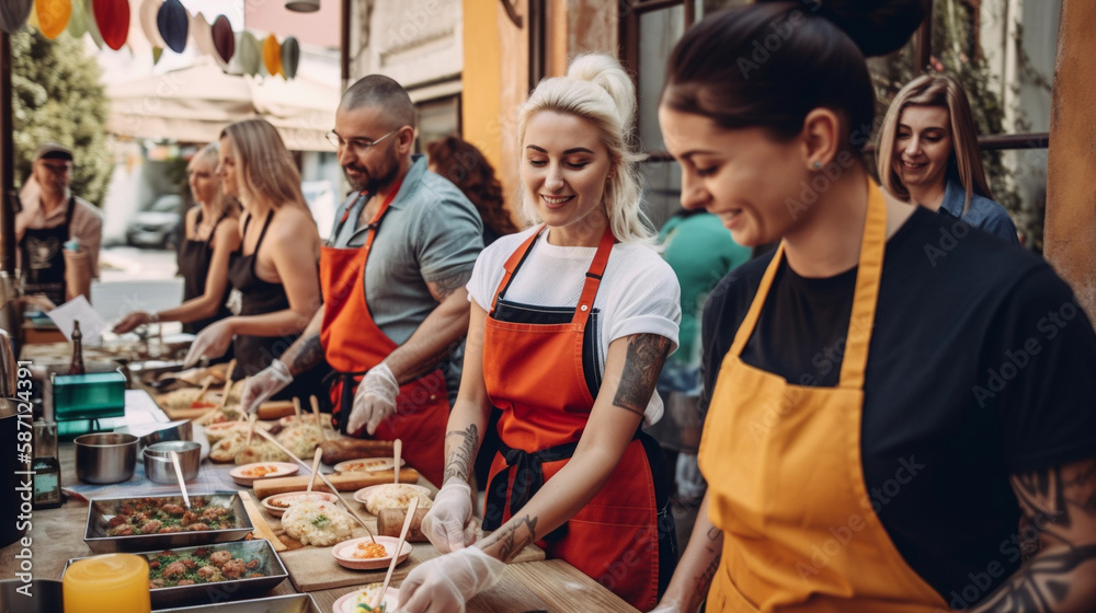 Obraz premium A Culinary Adventure, Generative AI