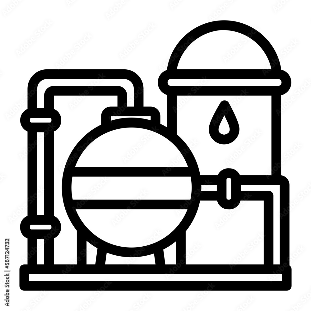 oil refinery icon