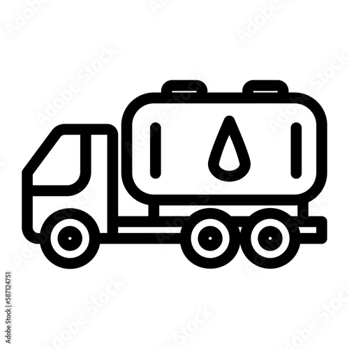 gas truck icon