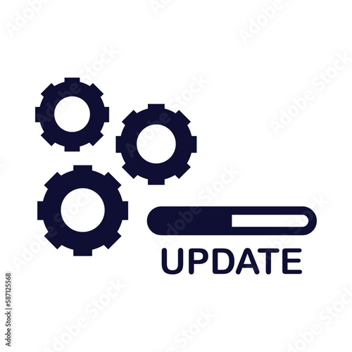 gear, setting, update, software, setting update icon