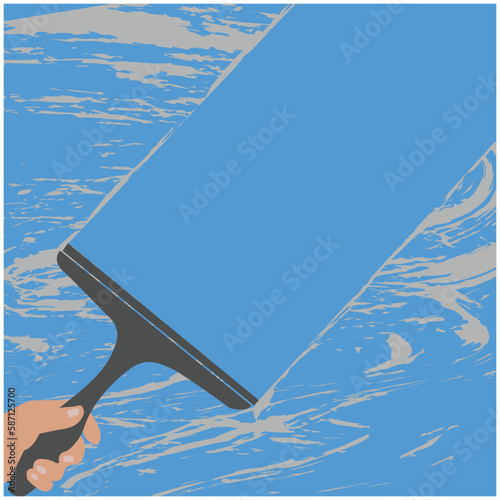 glass cleaner icon vector