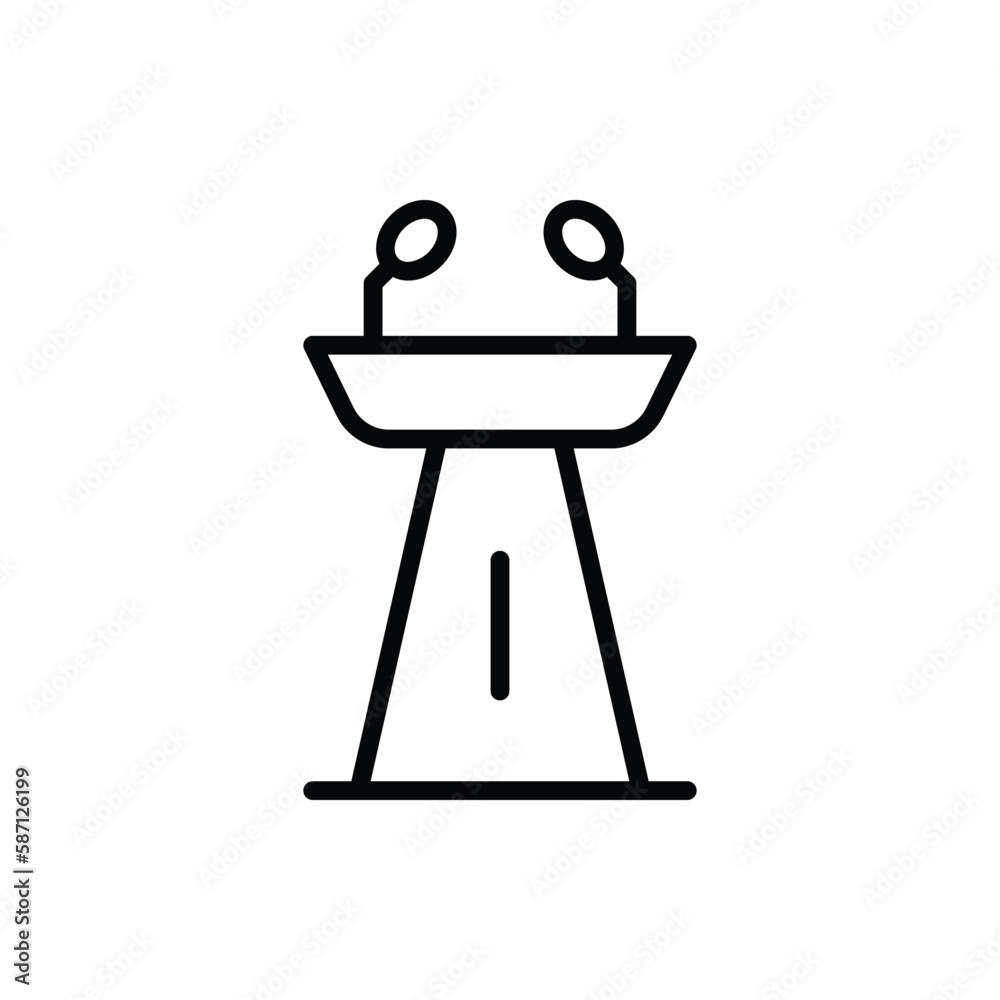 Lectern icon. Suitable for Web Page, Mobile App, UI, UX and GUI design. Lectern icon. Suitable for Web Page, Mobile App, UI, UX and GUI design.