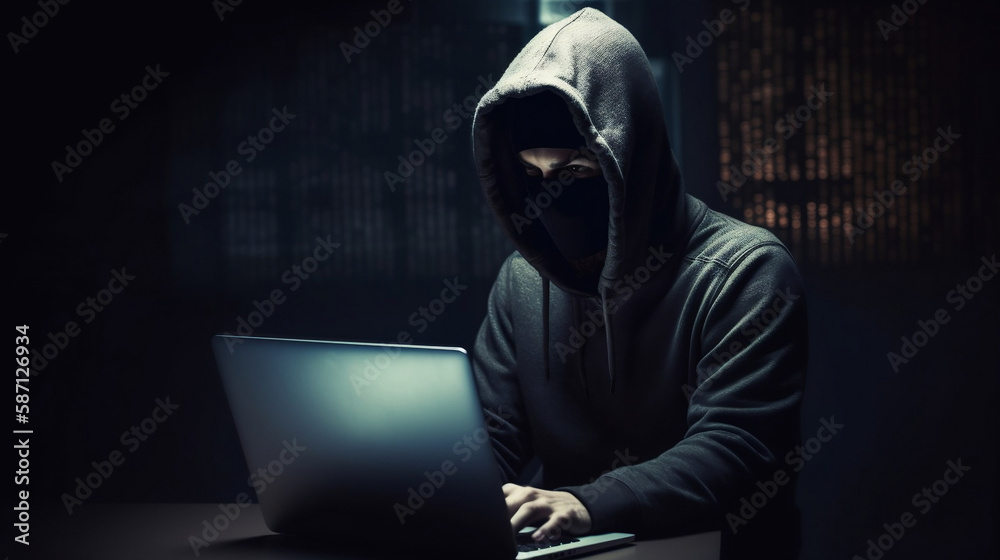 Hacker in the office Hacker in the office