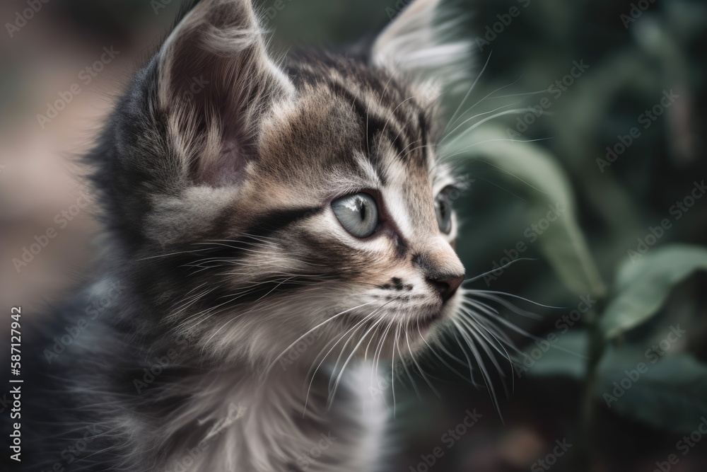 gorgeous and adorable kittens from the neighborhood. Generative AI