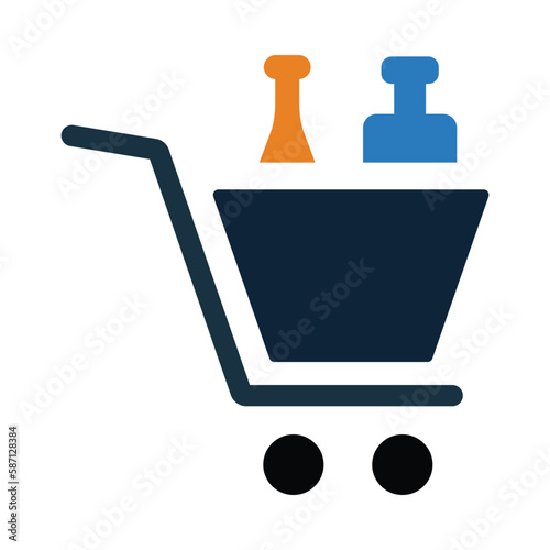 cart, food, milk, drink, fast cart, online food buying cart icon