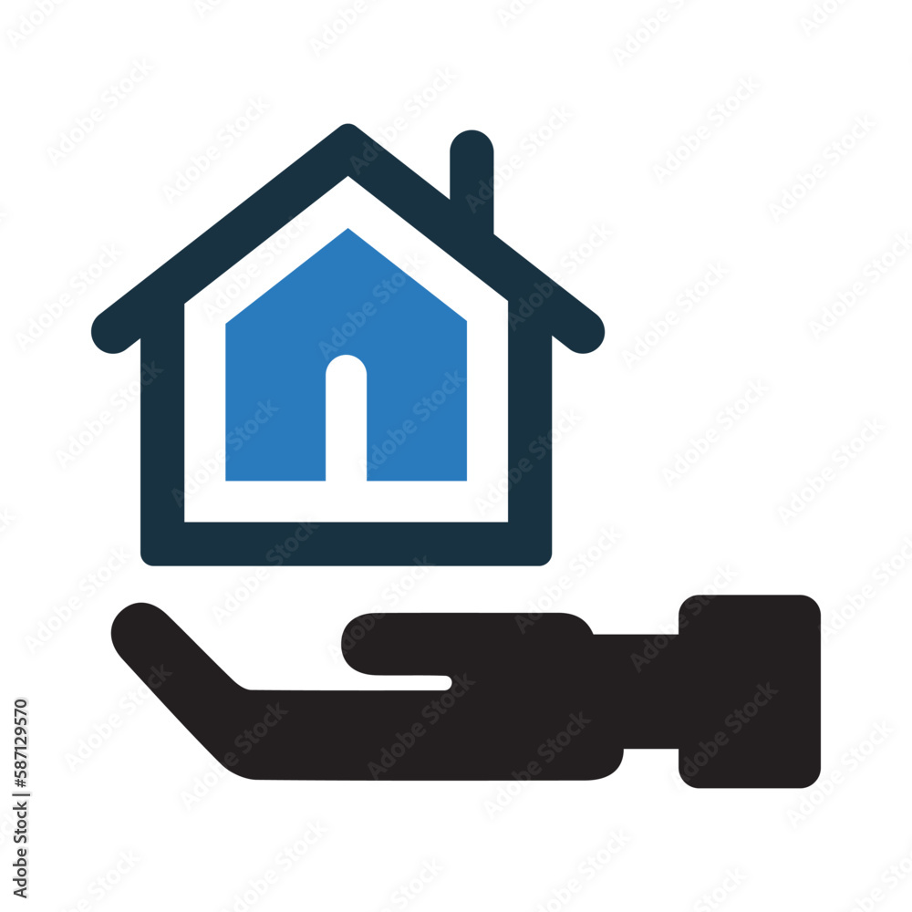 home, house, hand, sale home on hand icon home, house, hand, sale home on hand icon