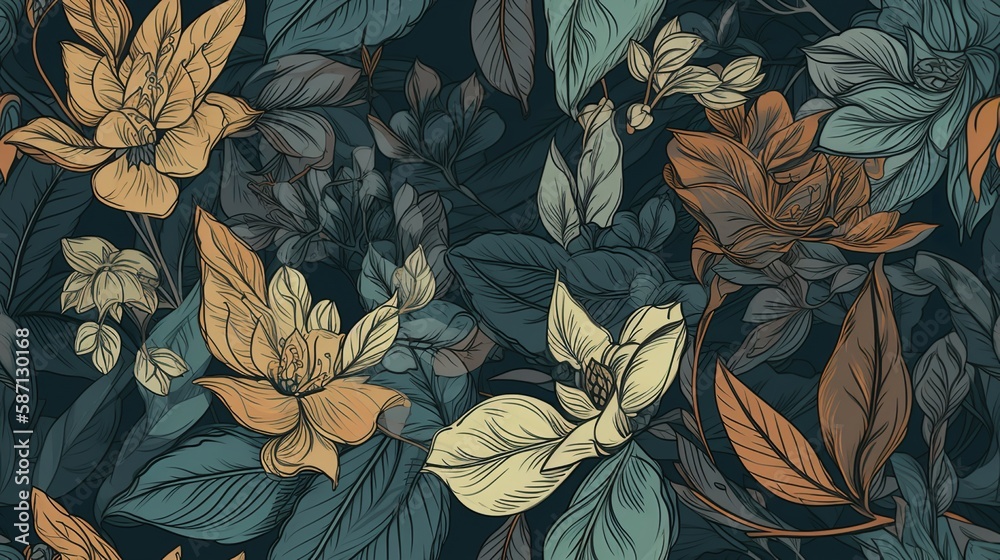 Lush Foliage Pattern Lush Foliage Pattern