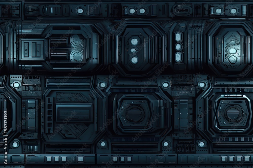 computer interface with multiple buttons and controls. Generative AI computer interface with multiple buttons and controls. Generative AI