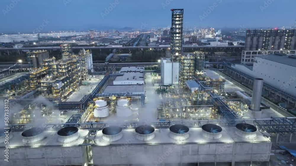 view of petrochemical factory view of petrochemical factory