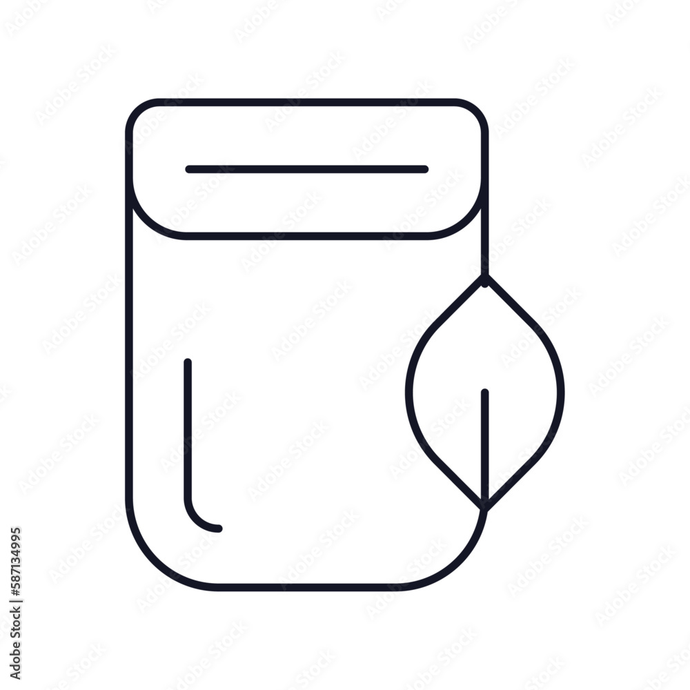 plastic bag eco-friendly icon with black outline style. recycle, ecology, green, icon, eco, organic, environment. Vector illustration plastic bag eco-friendly icon with black outline style. recycle, ecology, green, icon, eco, organic, environment. Vector illustration