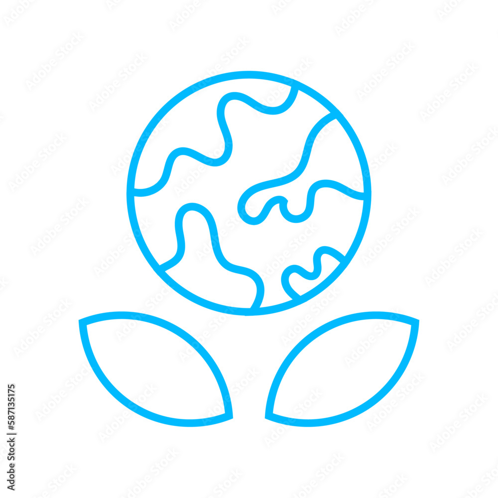 world eco-friendly icon with black outline style. recycle, ecology, green, icon, eco, organic, environment. Vector illustration world eco-friendly icon with black outline style. recycle, ecology, green, icon, eco, organic, environment. Vector illustration