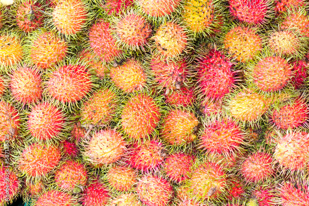 Rambutan fruit for sale Rambutan fruit for sale