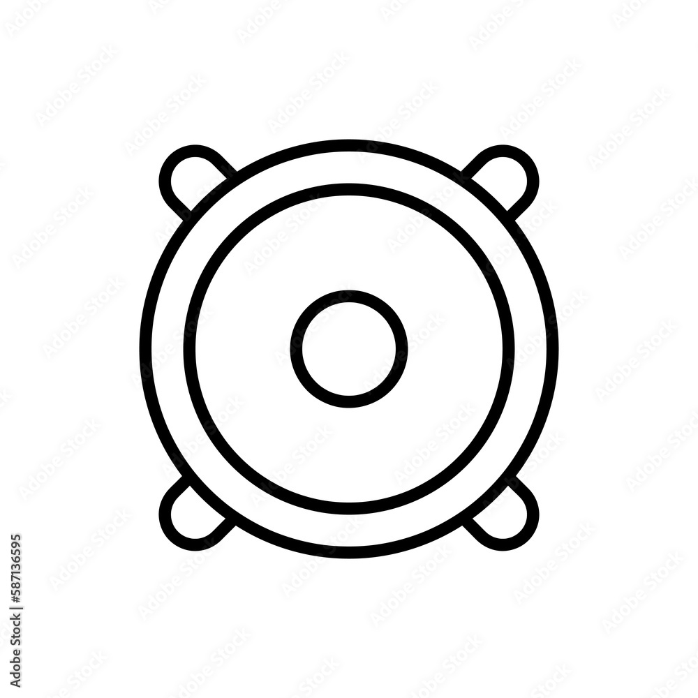 Speaker vector icon flat illustration on white background Speaker vector icon flat illustration on white background