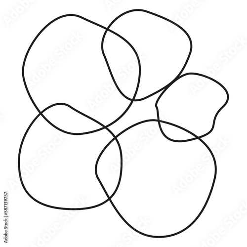 Doodle icon with random overlapping. Design element. Vector illustration.