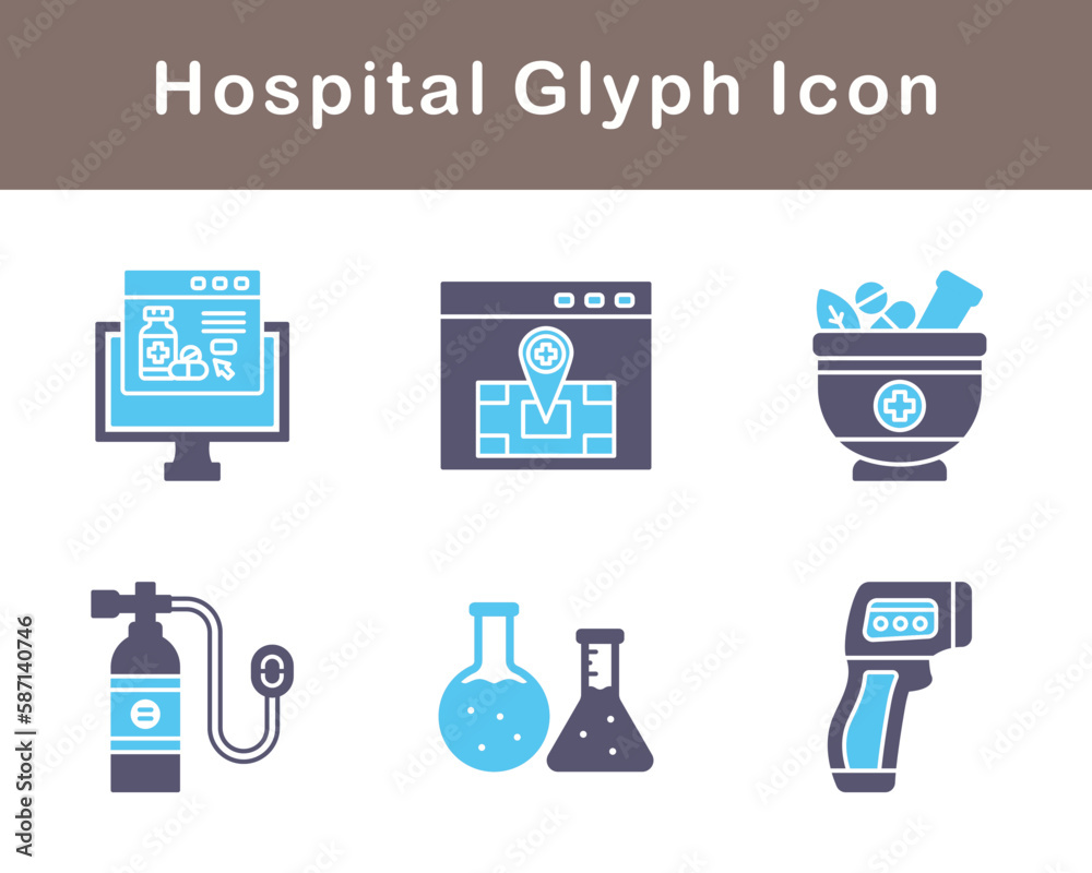 Hospital Vector Icon Set Hospital Vector Icon Set