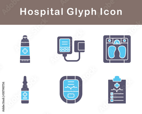 Hospital Vector Icon Set