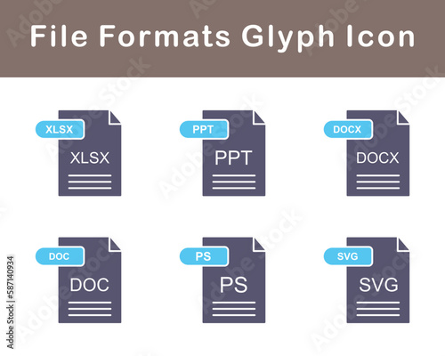 File Formats Vector Icon Set