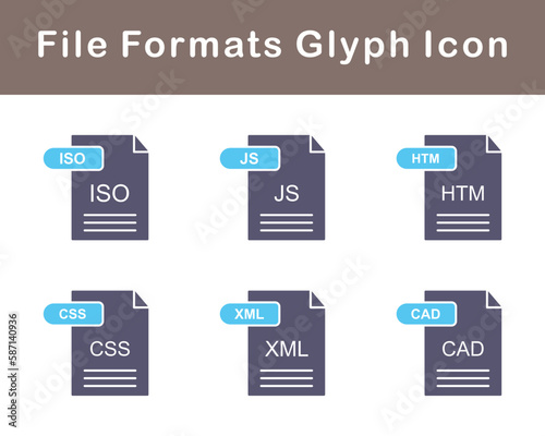 File Formats Vector Icon Set