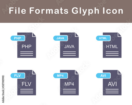 File Formats Vector Icon Set