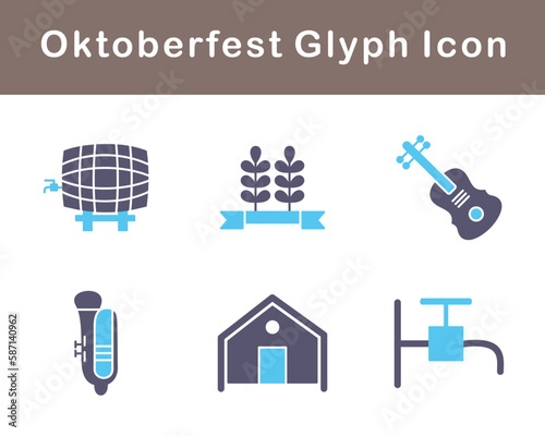 Oktoberfest Vector Icon Set