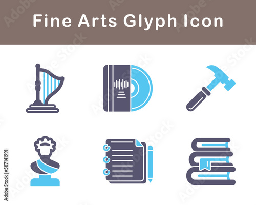 Fine Arts Vector Icon Set