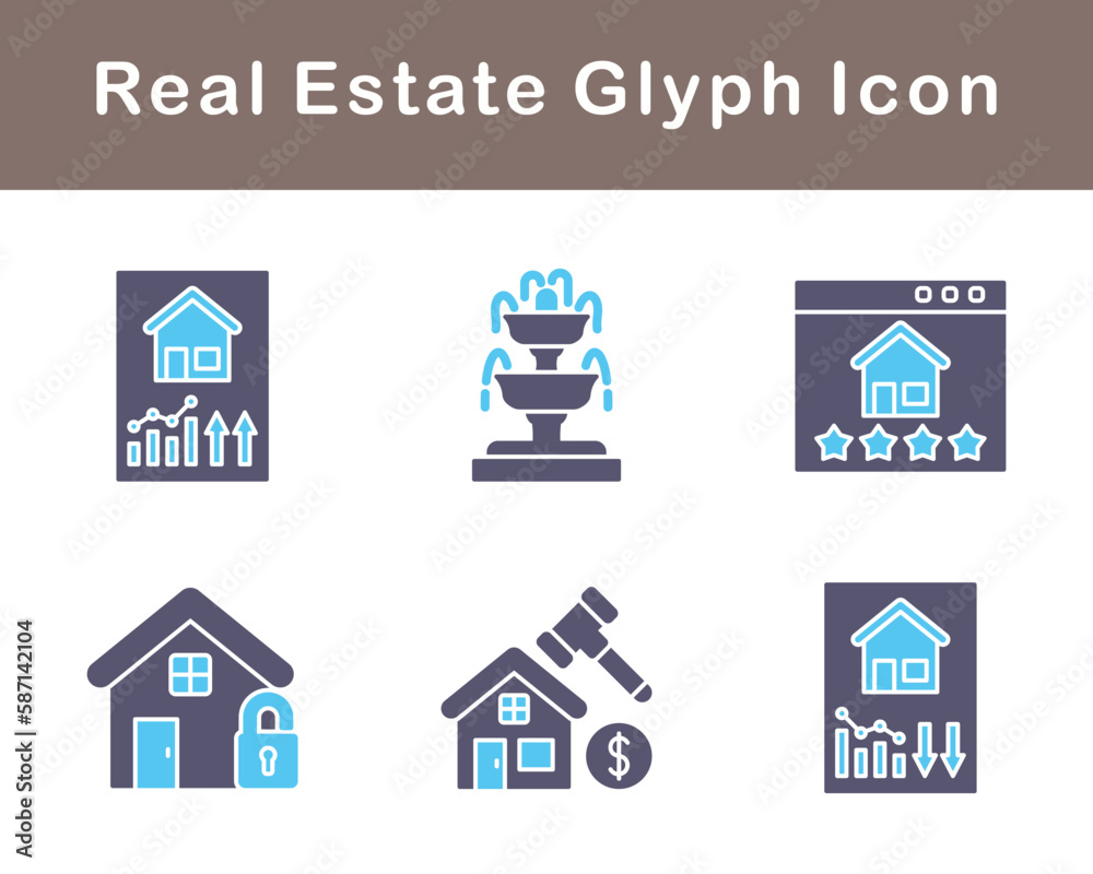 Real Estate Vector Icon Set Real Estate Vector Icon Set