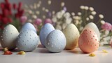 Happy Easter bunny celebration eggs spring wallpaper background