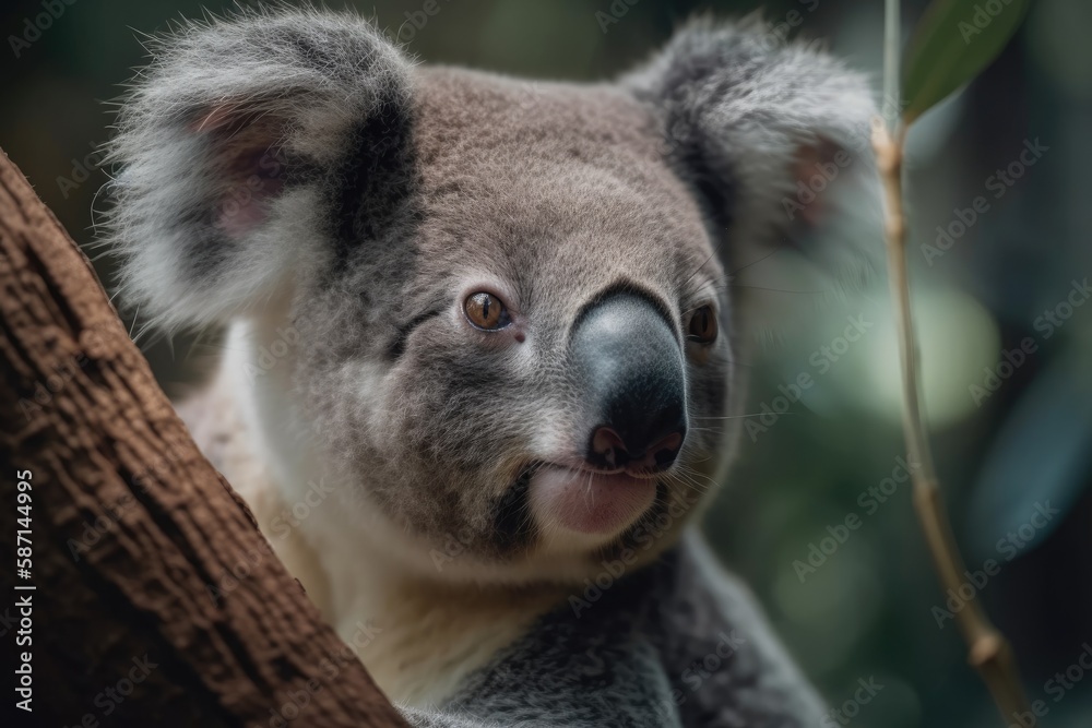 Naklejka premium adorable koala. Generative AI