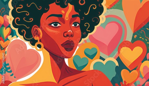 Empowering Women  Self-Esteem Illustration